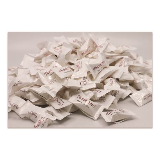 Thank You Have a Nice Day Mints, White Buttermint, Individually Wrapped, 1,000/Carton1