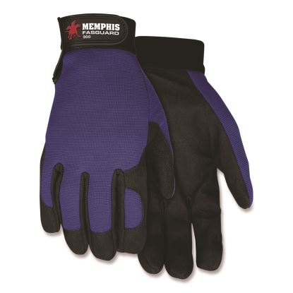 Memphis Gloves Fasguard Clarino Synthetic Leather Palm Multi-Task Gloves, Blue/Black, Large1