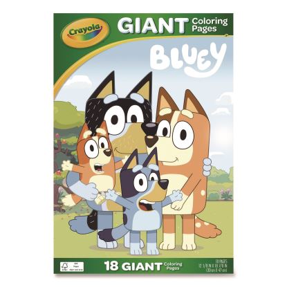 Bluey Giant Coloring Pages, (18) 12.13" x 18.88" Sheets1