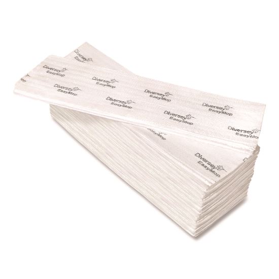 EasyMop Microfiber Dust Mop Pads, 16 x 5.3, White, 50/Pack1