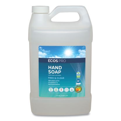 Liquid Hand Soap, Free and Clear Scent, 1 gal1