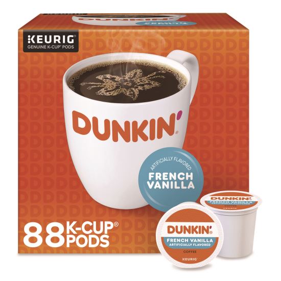 French Vanilla Coffee K-Cup Pods, 0.37 oz, 22/Box, 4 Boxes/Carton1