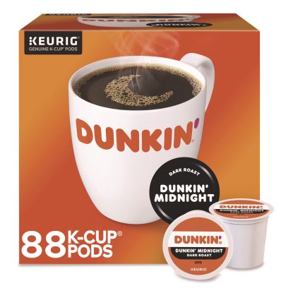 Midnight Coffee K-Cups, 0.35 oz, 22/Box, 4 Boxes/Carton1