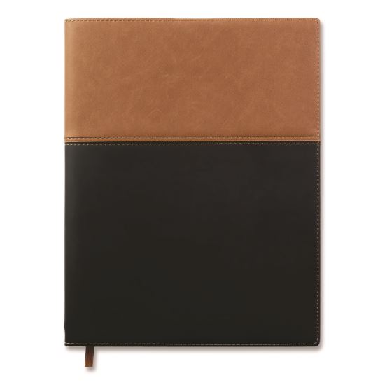 Deluxe Weekly/Monthly Planner, 10 x 8, Black/Brown Cover, 14-Month: Nov 2024 to Dec 20251