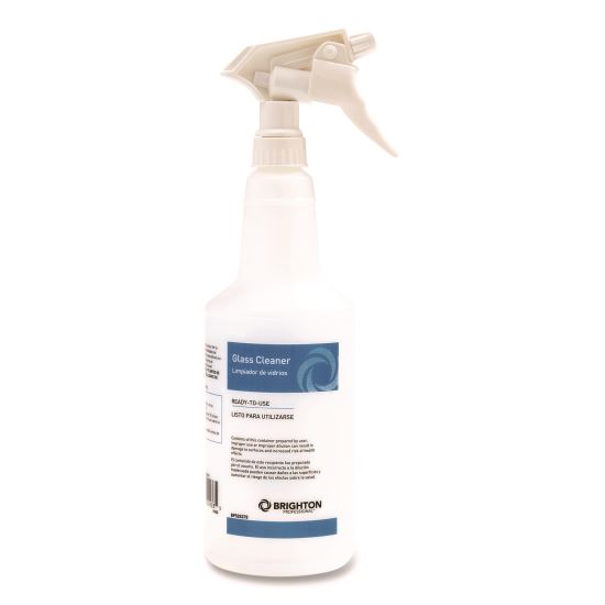 Trigger Spray Bottle for Portion Packet Glass Cleaner, 32 oz, White/Blue1