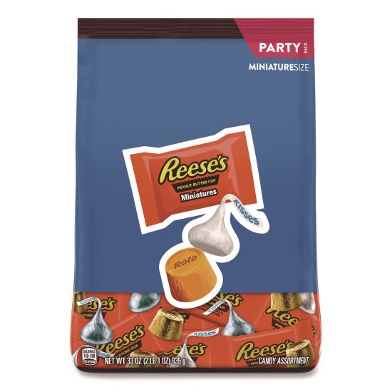 Miniatures Variety Party Pack, Assorted Milk Chocolates, 33 oz Bag1