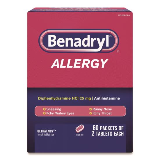 Allergy Ultratabs Tablets, Two-Pack, 60 Packs/Box1