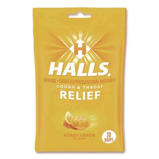 Relief Menthol cough Suppressant - Oral Anesthetic, Honey Lemon, 30/Pack1