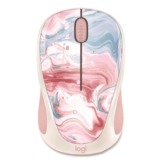 Design Collection Limited Edition Wireless Mouse, 2.4 GHz, 33 ft, Left/Right Hand Use, Cotton Candy1