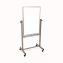 Mobile Magnetic Whiteboard, 27" x 59", White Surface, Satin Aluminum Frame1