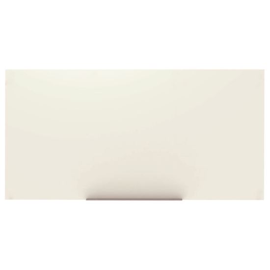 Magnetic Wall-Mounted Glass Board, 96" x 48", White Surface, Frameless1