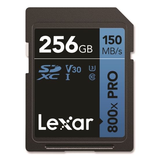 High-Performance PRO BLUE Series SDXC Memory Card, UHS-I V30 U1 Class 10, 256 GB1