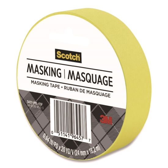 Expressions Masking Tape, 3" Core, 0.94" x 20 yds, Yellow1