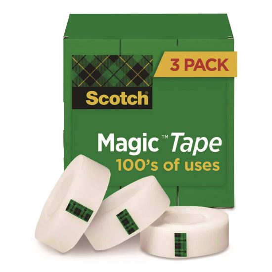 Magic Tape Refill, 1" Core, 0.75" x 22.2 yds, Clear, 3/Pack1