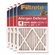 Allergen Defense Air Filter, 16 x 25, 4/Carton1