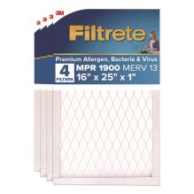 High Performance Air Filter, 16 x 25, 4/Carton1