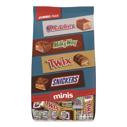 Minis Variety Jumbo Pack, Assorted, 30.63 oz Bag1
