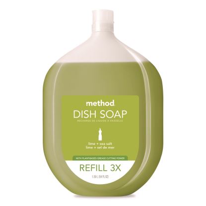 Dish Soap Refill, Lime and Sea Salt Scent, 54 oz Bottle1