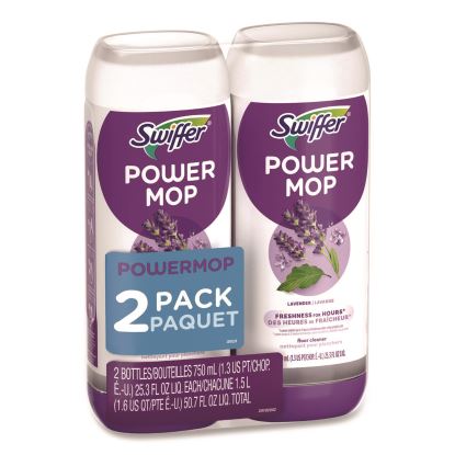 PowerMop Refill Cleaning Solution, Lavender Scent, 25.3 oz Refill Bottle, 2/Pack1