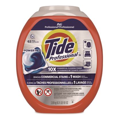 Commercial Power PODS Laundry Detergent, 63 Liquid Pods, 101 oz Tub1