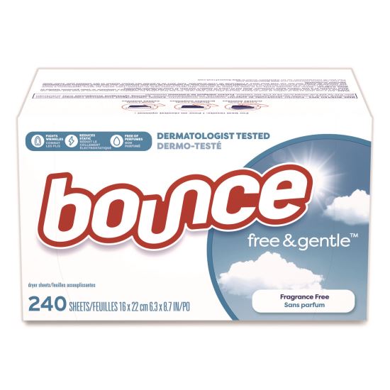 free and gentle Dryer Sheets, Fragrance-Free, 240/Box1