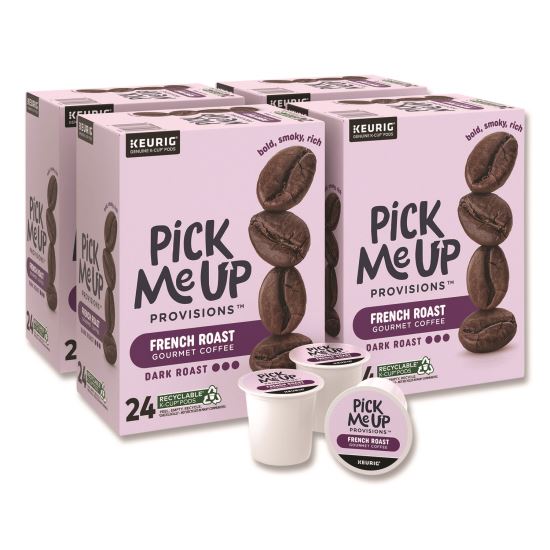 French Roast Coffee K-Cups, 24/Box, 4 Boxes/Carton1