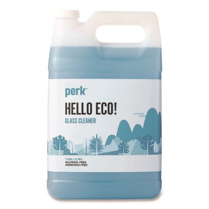 Hello Eco Glass Cleaner Refill, Unscented, 1 gal Bottle1