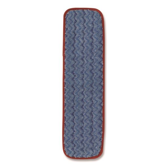 Microfiber Wet Mop Pad, 18", Red, 12/Carton1