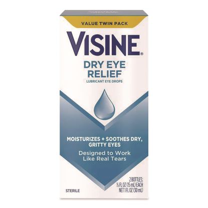 Dry Eye Relief Lubricant Eye Drops, 15 mL Bottle, 2/Box1