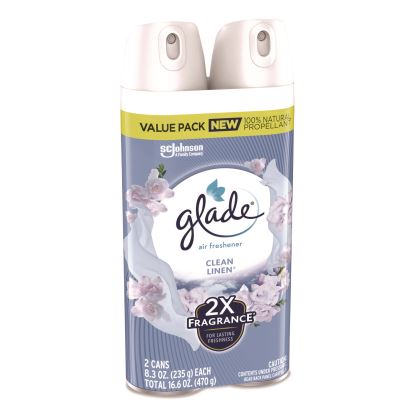 Air Freshener, Clean Linen Scent, 8.3 oz, 2/Pack1