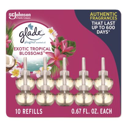 Plugin Scented Oil Refill, Exotic Tropical Blossoms, 0.67 oz, 10/Pack1