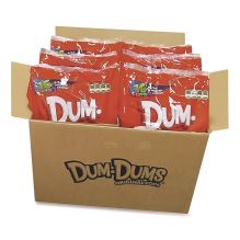 Dum-Dum-Pops, Assorted Flavors, Individually Wrapped, 2 lb Bag, 200 Pieces/Bag, 6 Bags/Carton1