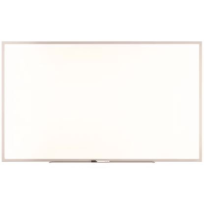 Melamine Dry Erase Board, 60" x 36", White Surface, Gray/Natural Aluminum Frame1