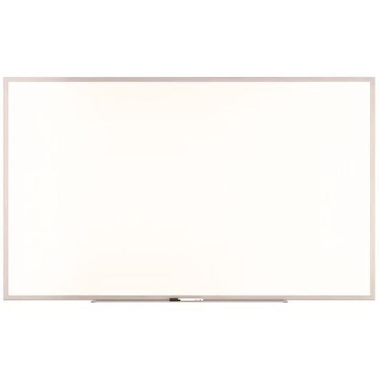 Melamine Dry Erase Board, 60" x 36", White Surface, Gray/Natural Aluminum Frame1