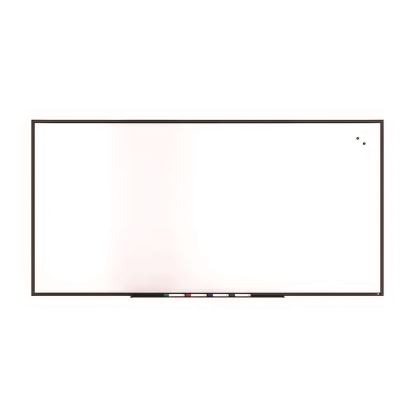 Magnetic Steel Dry Erase Board, 48" x 96", White Surface, Black Aluminum Frame1