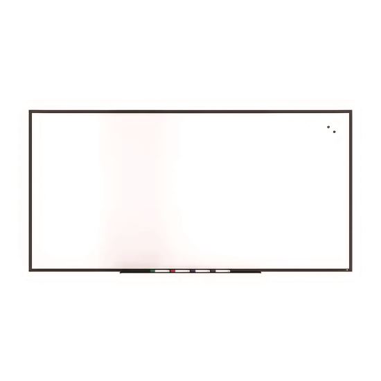 Magnetic Steel Dry Erase Board, 48" x 96", White Surface, Black Aluminum Frame1