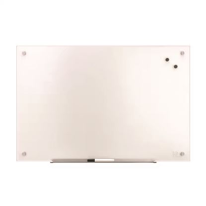 Magnetic Tempered Glass Dry Erase Board, 36" x 24", White Surface1