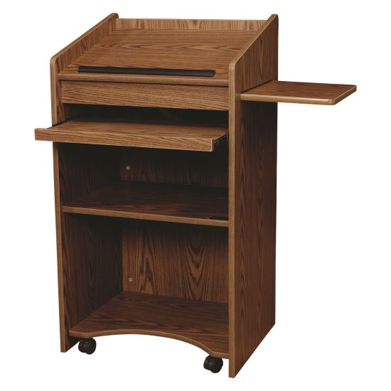 Aristocrat Non-Sound Lectern, 25 x 20 x 46, Oak1