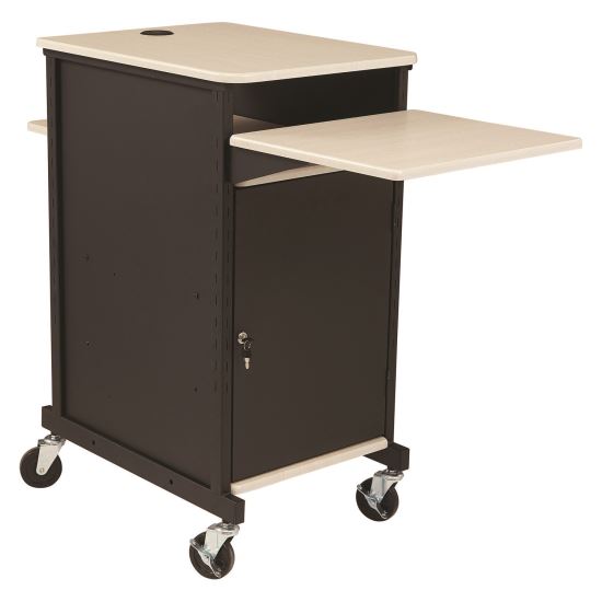 Jumbo Presentation Cart, 21 x 33 x 40, Ivory/Black1