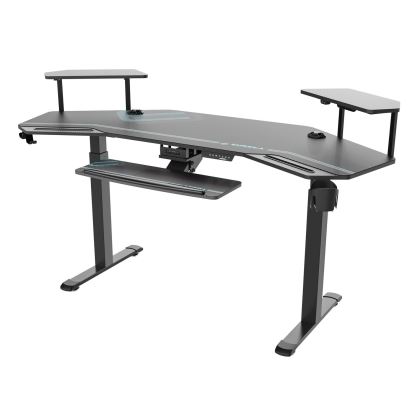 Aero Standing Desk, 71.93" x 29.93" x 34.62" to 53.18", Black1