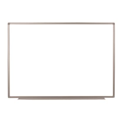 Wall-Mounted Magnetic Whiteboard, 48" x 36", White Surface, Silver Aluminum Frame1