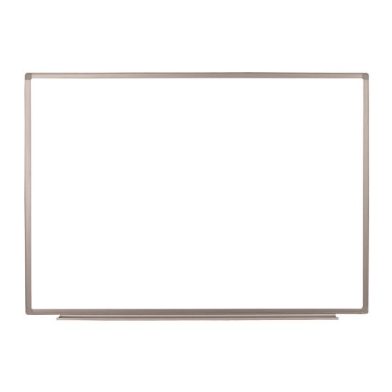 Wall-Mounted Magnetic Whiteboard, 48" x 36", White Surface, Silver Aluminum Frame1
