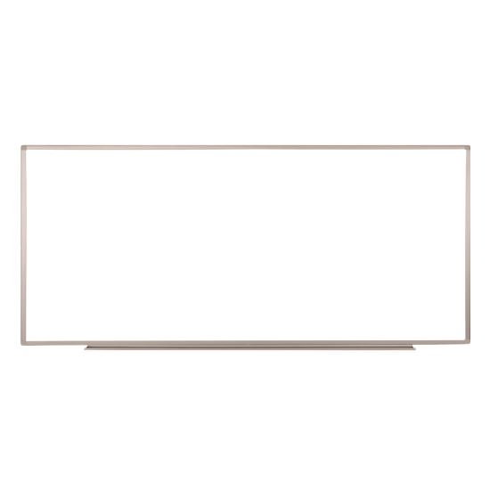 Wall-Mounted Magnetic Whiteboard, 96" x 40", White Surface, Silver Aluminum Frame1