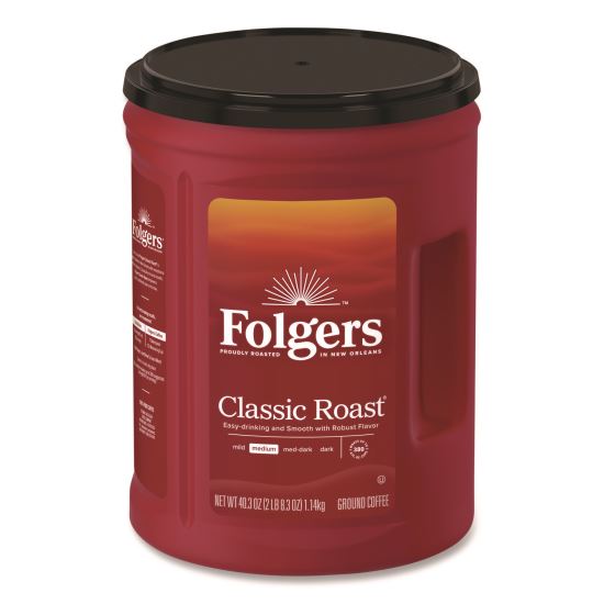 Classic Roast Ground Coffee, Classic Roast, 40.3 oz Canister1