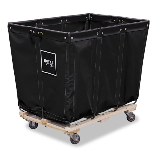 Permanent Liner Truck, Synthetic Fabric, 12-Bushel, 14.93 cu ft Bin, 26" x 27.5" x 34", Black/Natural1