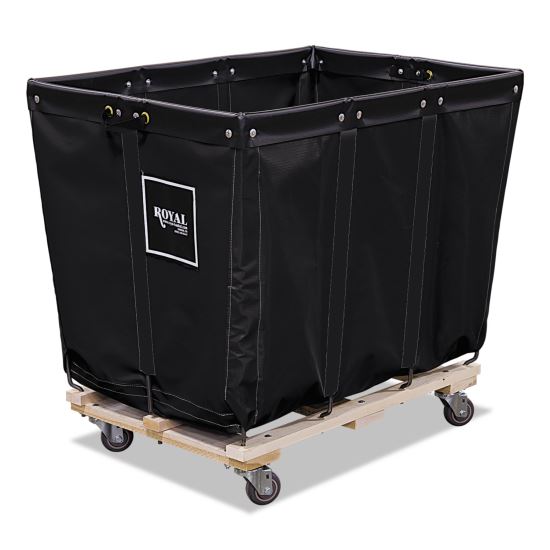 Permanent Liner Truck, Synthetic Fabric, 20-Bushel, 24.89 cu ft Bin, 32" x 30" x 36.5", Black/Natural1