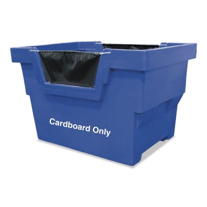 Cardboard Only Recycling Truck, Polyethylene/Steel/Vinyl, Blue1