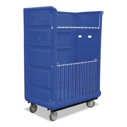 Bulk Transport Turnabout Truck with Locking Casters, Plastic, 28" x 61" x 68.5", Blue1