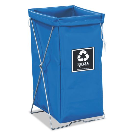 Enviro Hamper, Hamper Bag and Stand, 30 gal, 15w x 16d x 30h, Steel/Vinyl, Blue1