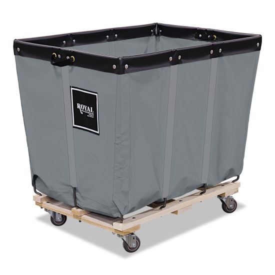 Permanent Liner Truck, Synthetic Fabric, 8-Bushel, 9.96 cu ft Bin, 22" x 23" x 29.5", Gray/Black/Natural1